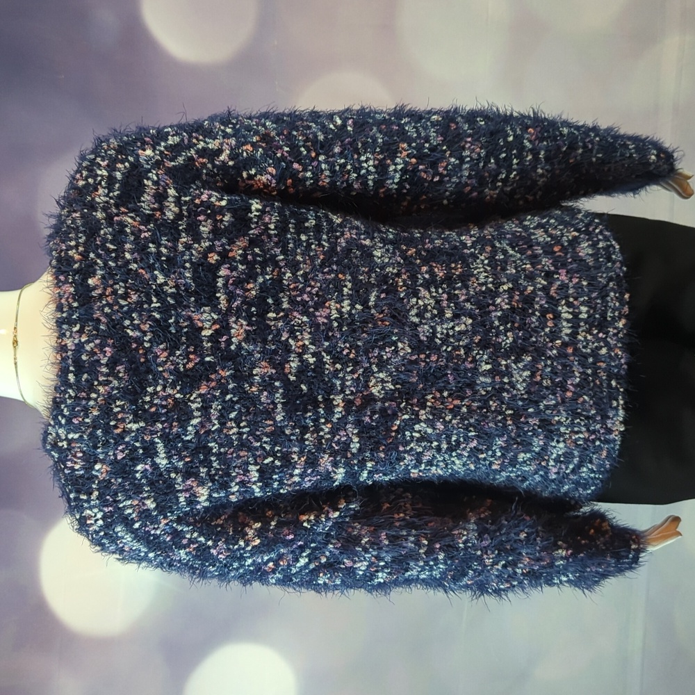 Peyton Primrose Soft Fuzzy Multi Color Marled Lon… - image 4